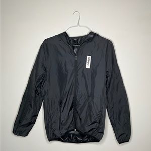 Mens Small Adidas Lightweight Black Windbreaker